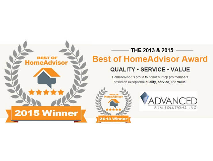 2013 & 2015 Best of HomeAdvisor Award Winner