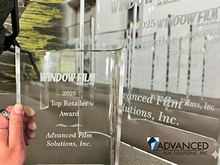 2025 Top Dealer Award from Window Film Magazine